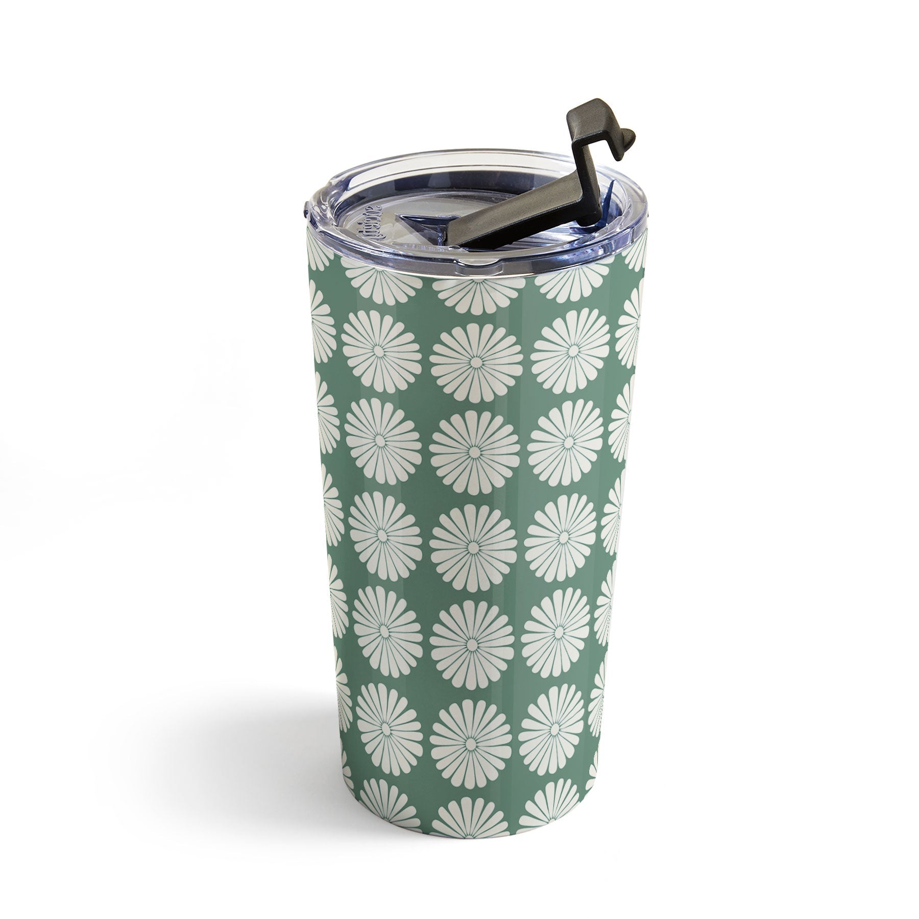 Colour Poems Daisy Pattern XXXIV Green Travel Mug