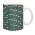 Colour Poems Dragonfly Minimalism Green Coffee Mug