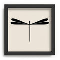 Colour Poems Dragonfly Pattern Black White Recessed Framing Square