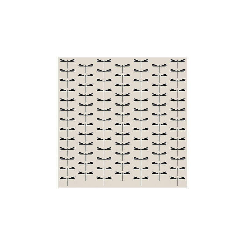 Colour Poems Dragonfly Pattern Black White Art Print