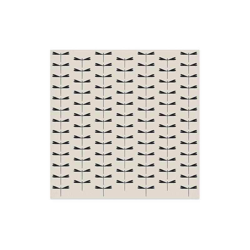 Colour Poems Dragonfly Pattern Black White Art Print