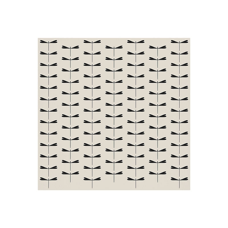 Colour Poems Dragonfly Pattern Black White Art Print