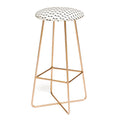 Colour Poems Dragonfly Pattern Black White Bar Stool