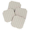 Colour Poems Dragonfly Pattern Black White Coaster Set