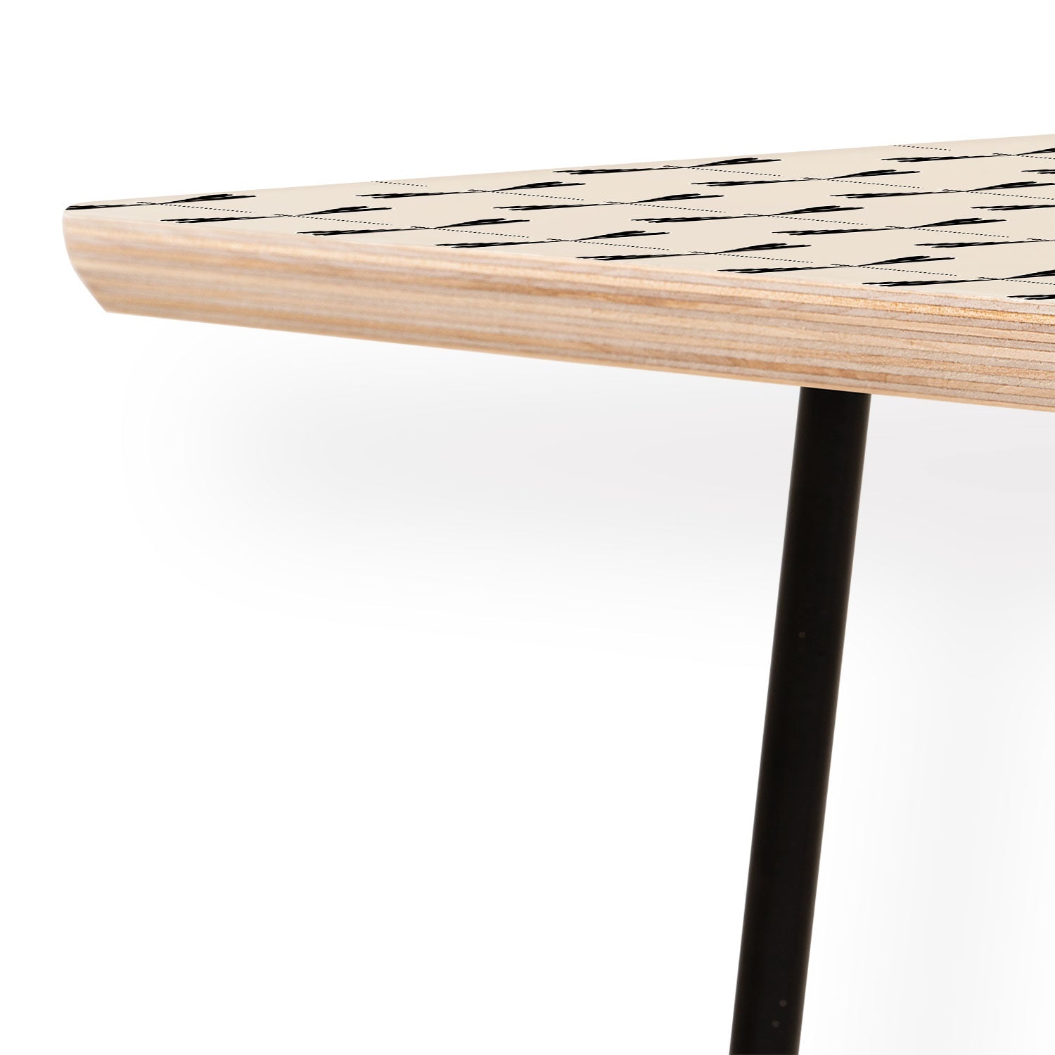 Colour Poems Dragonfly Pattern Black White Coffee Table