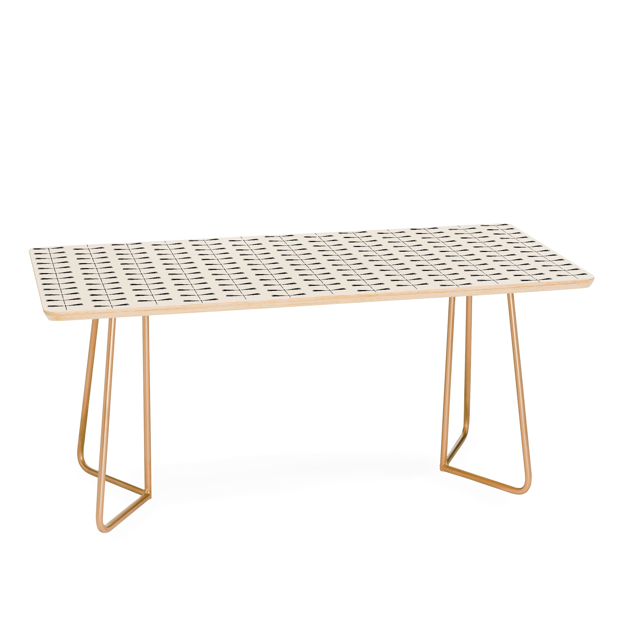 Colour Poems Dragonfly Pattern Black White Coffee Table