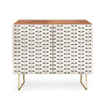 Colour Poems Dragonfly Pattern Black White Credenza