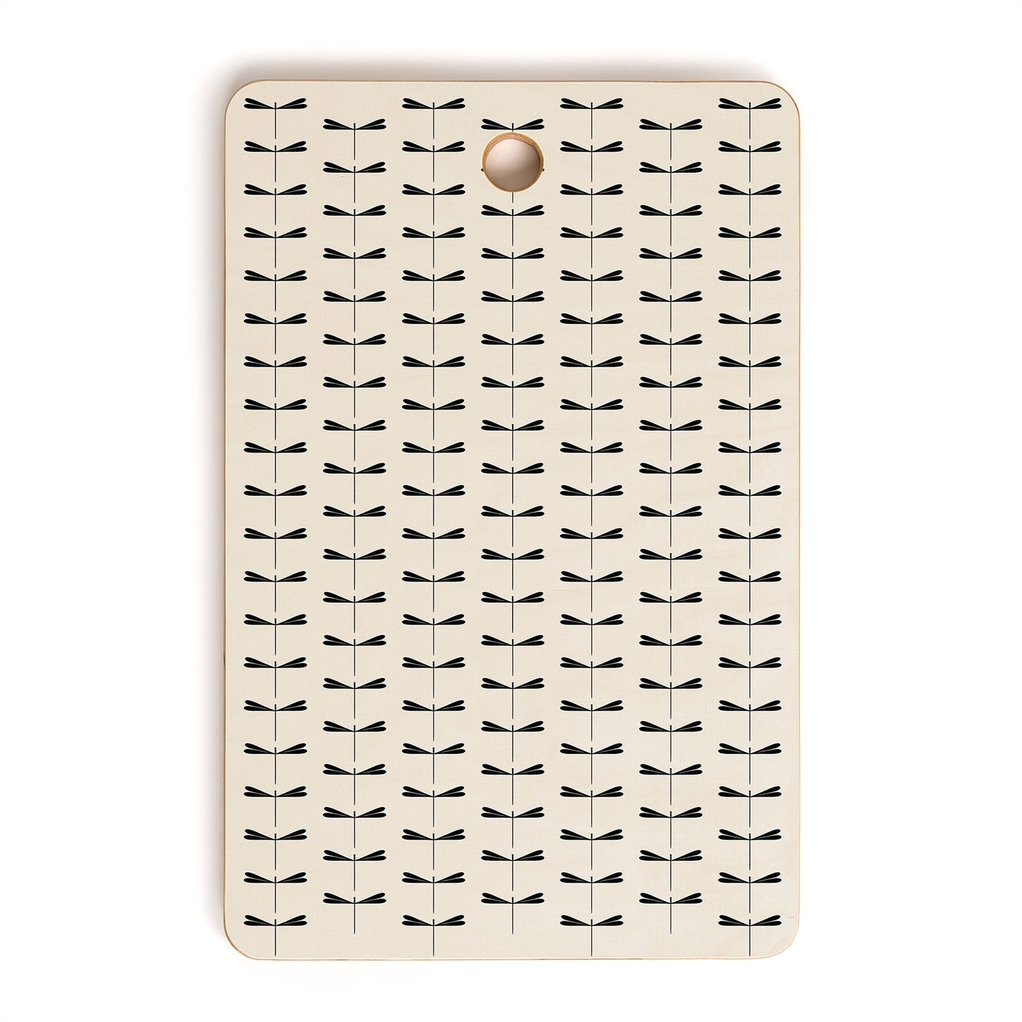 Colour Poems Dragonfly Pattern Black White Cutting Board Rectangle