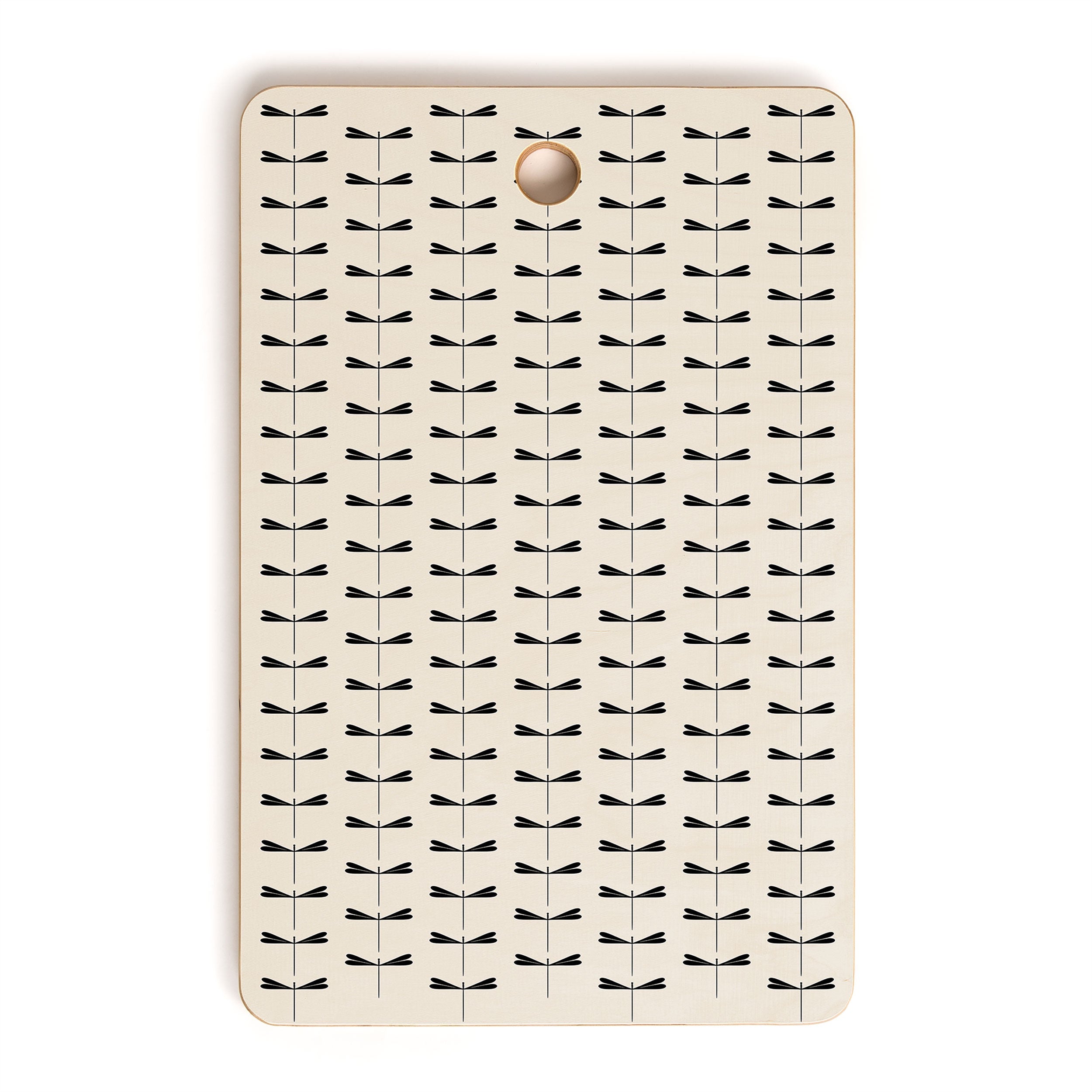Colour Poems Dragonfly Pattern Black White Cutting Board Rectangle