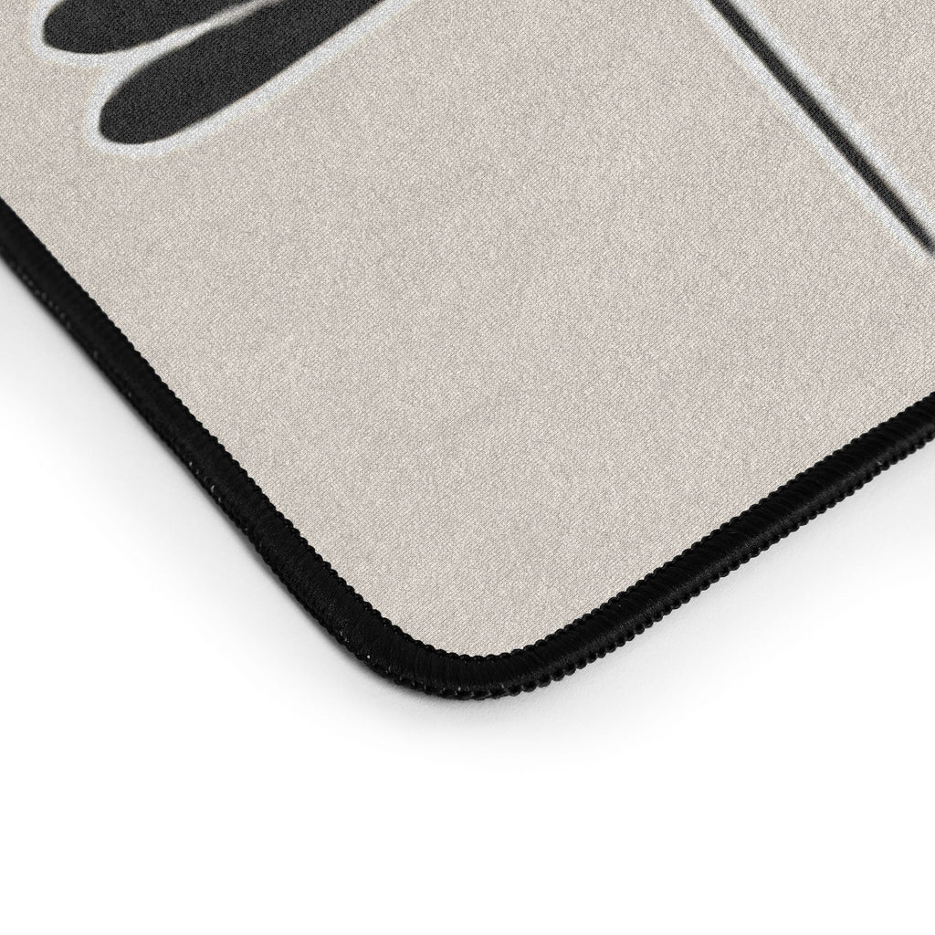Colour Poems Dragonfly Pattern Black White Desk Mat