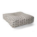 Colour Poems Dragonfly Pattern Black White Floor Pillow Square