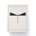 Colour Poems Dragonfly Pattern Black White Framed Mini Art Print