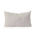 Colour Poems Dragonfly Pattern Black White Oblong Throw Pillow