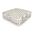 Colour Poems Dragonfly Pattern Black White Outdoor Floor Cushion