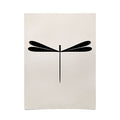 Colour Poems Dragonfly Pattern Black White Poster
