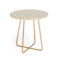 Colour Poems Dragonfly Pattern Black White Round Side Table