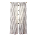 Colour Poems Dragonfly Pattern Black White Sheer Window Curtain