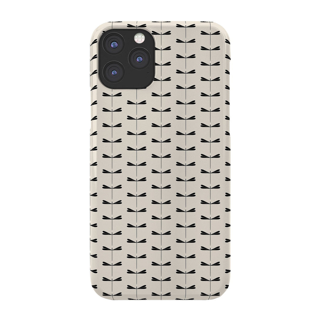 Colour Poems Dragonfly Pattern Black White Phone Case