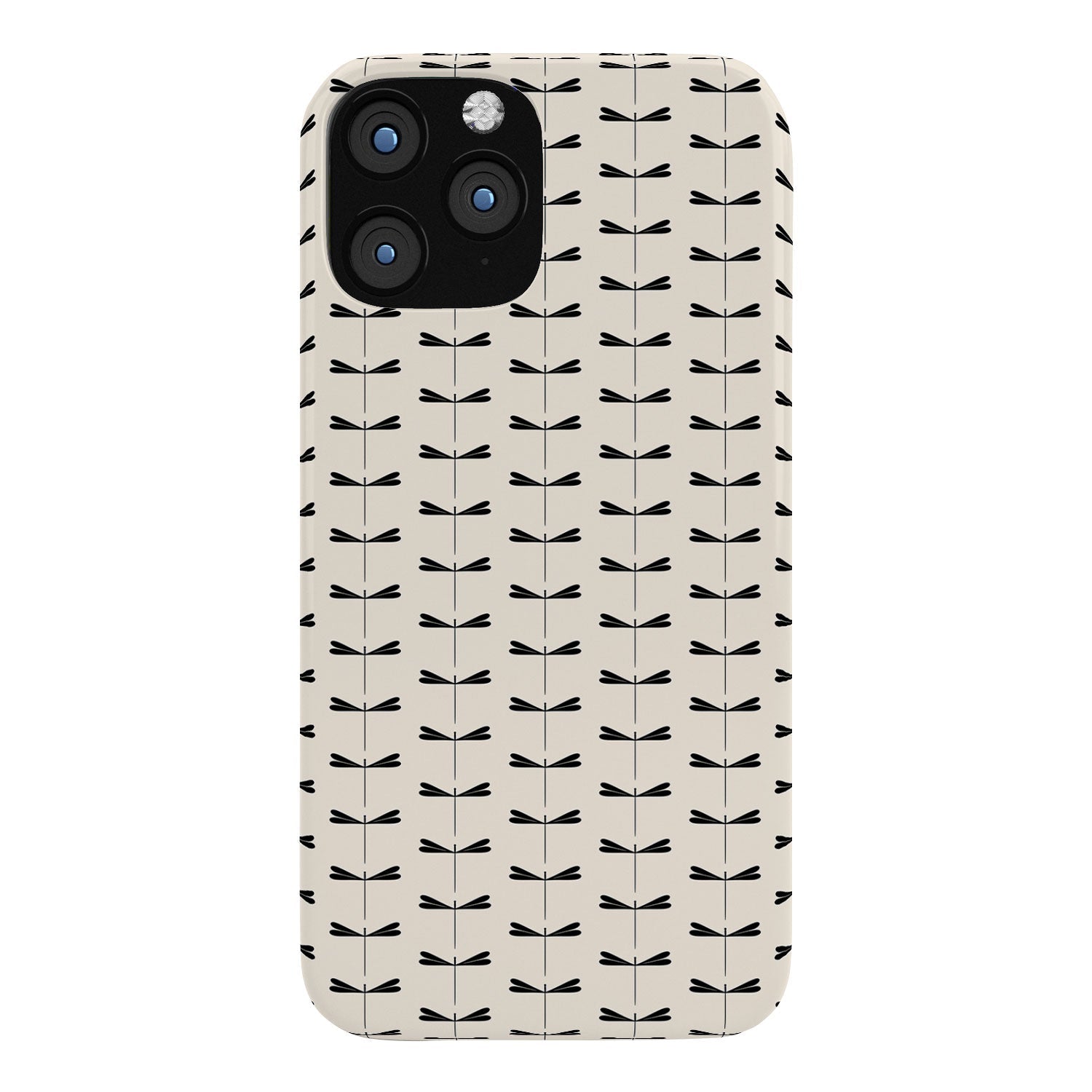 Colour Poems Dragonfly Pattern Black White Phone Case