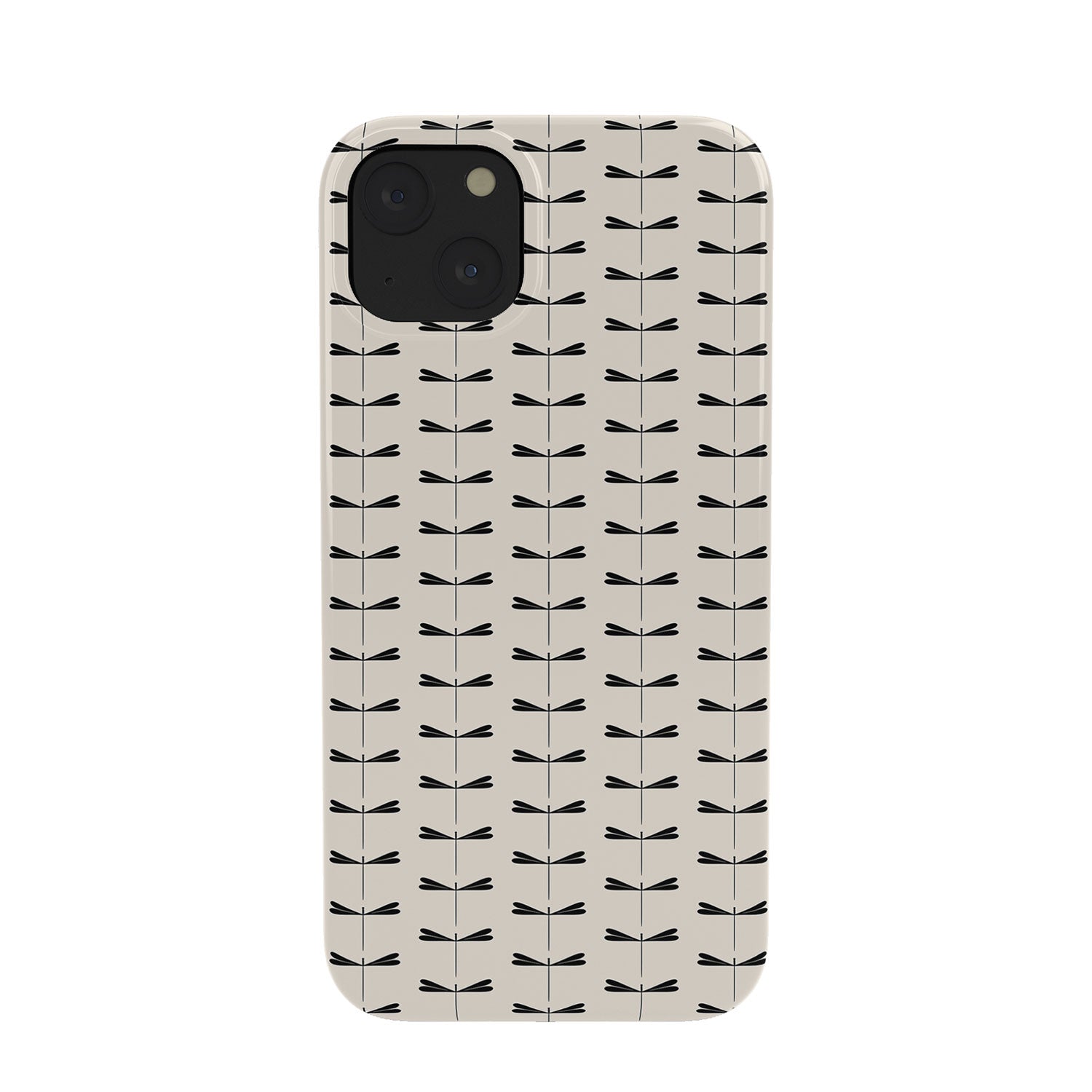 Colour Poems Dragonfly Pattern Black White Phone Case