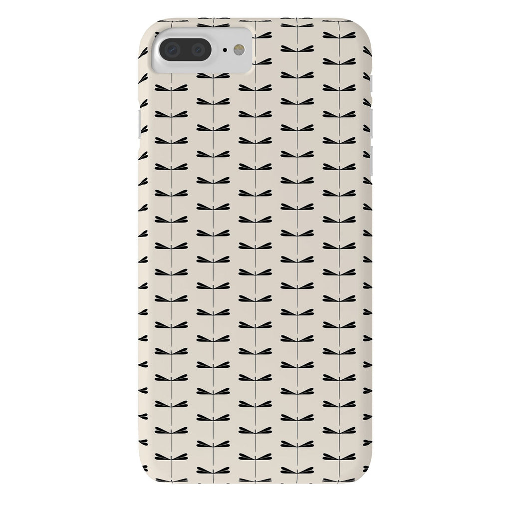 Colour Poems Dragonfly Pattern Black White Phone Case