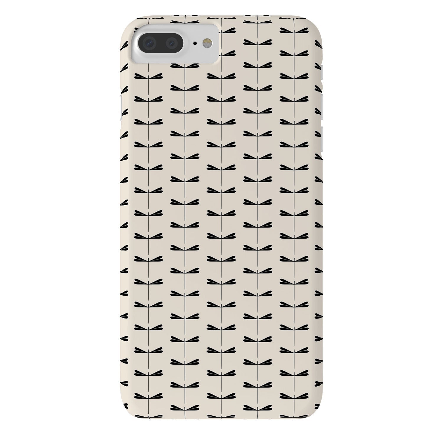Colour Poems Dragonfly Pattern Black White Phone Case