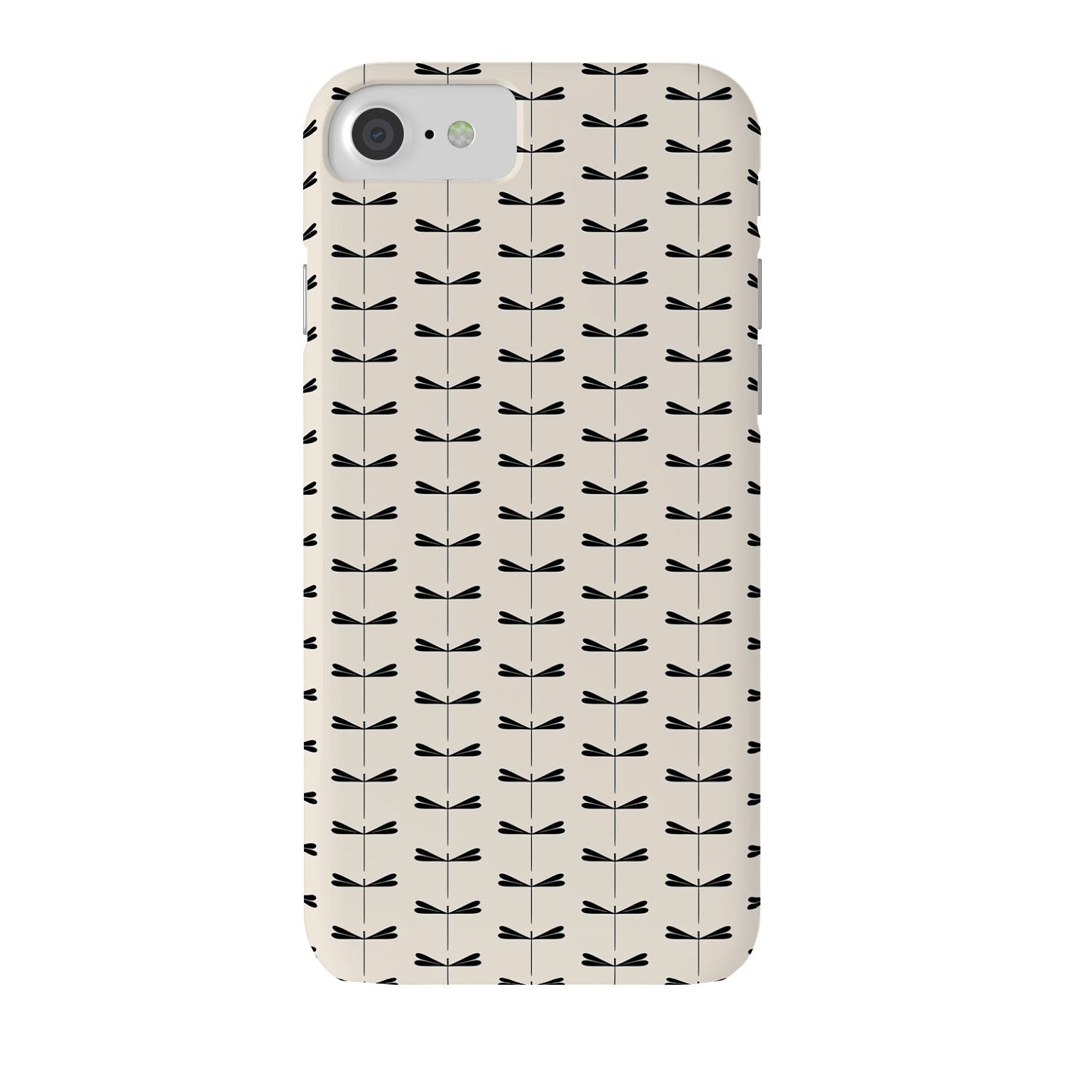 Colour Poems Dragonfly Pattern Black White Phone Case