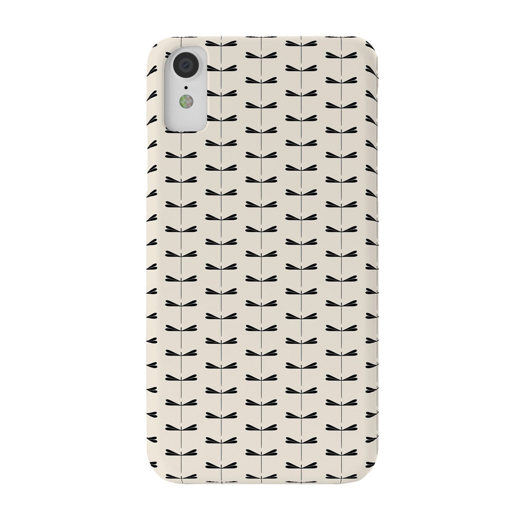 Colour Poems Dragonfly Pattern Black White Phone Case