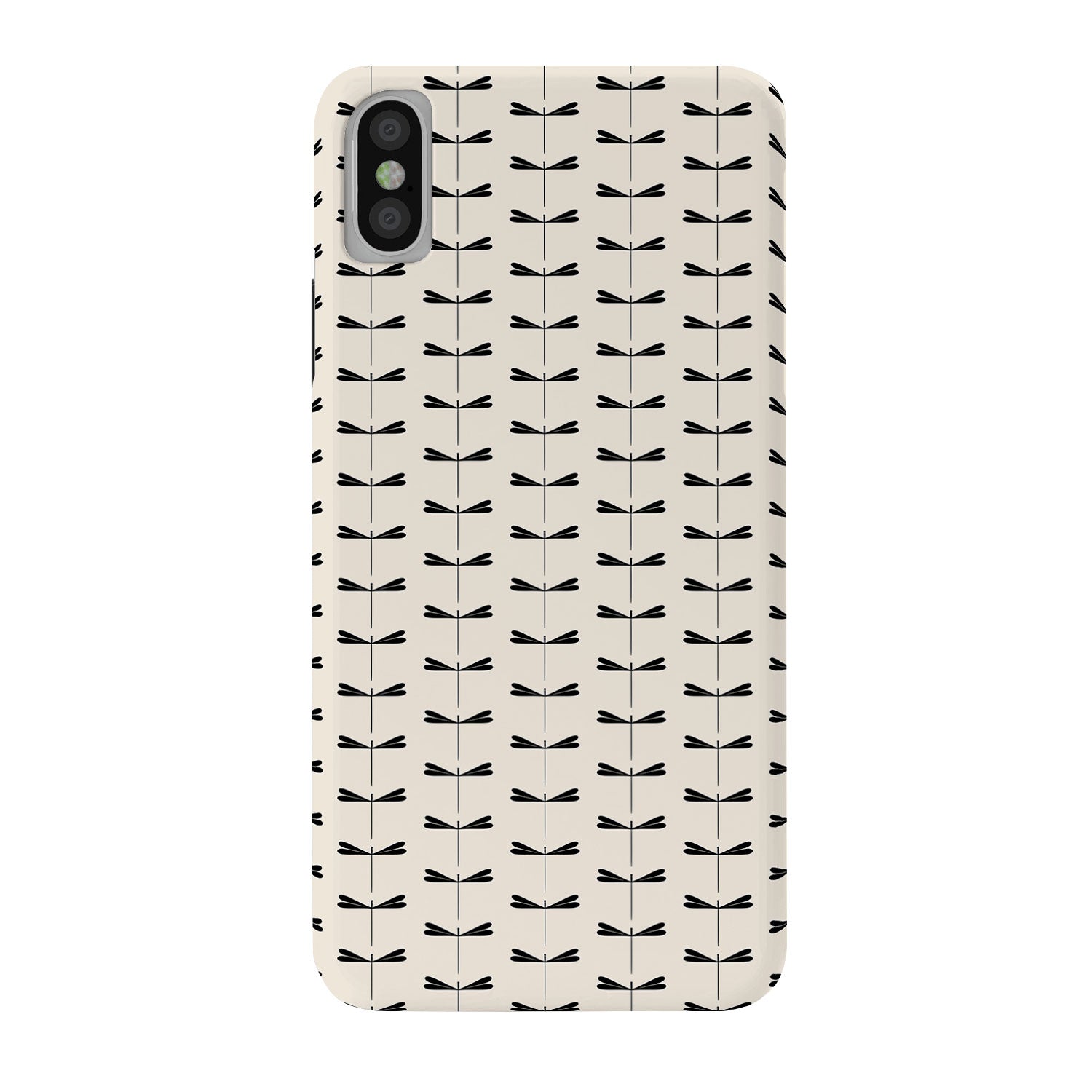 Colour Poems Dragonfly Pattern Black White Phone Case