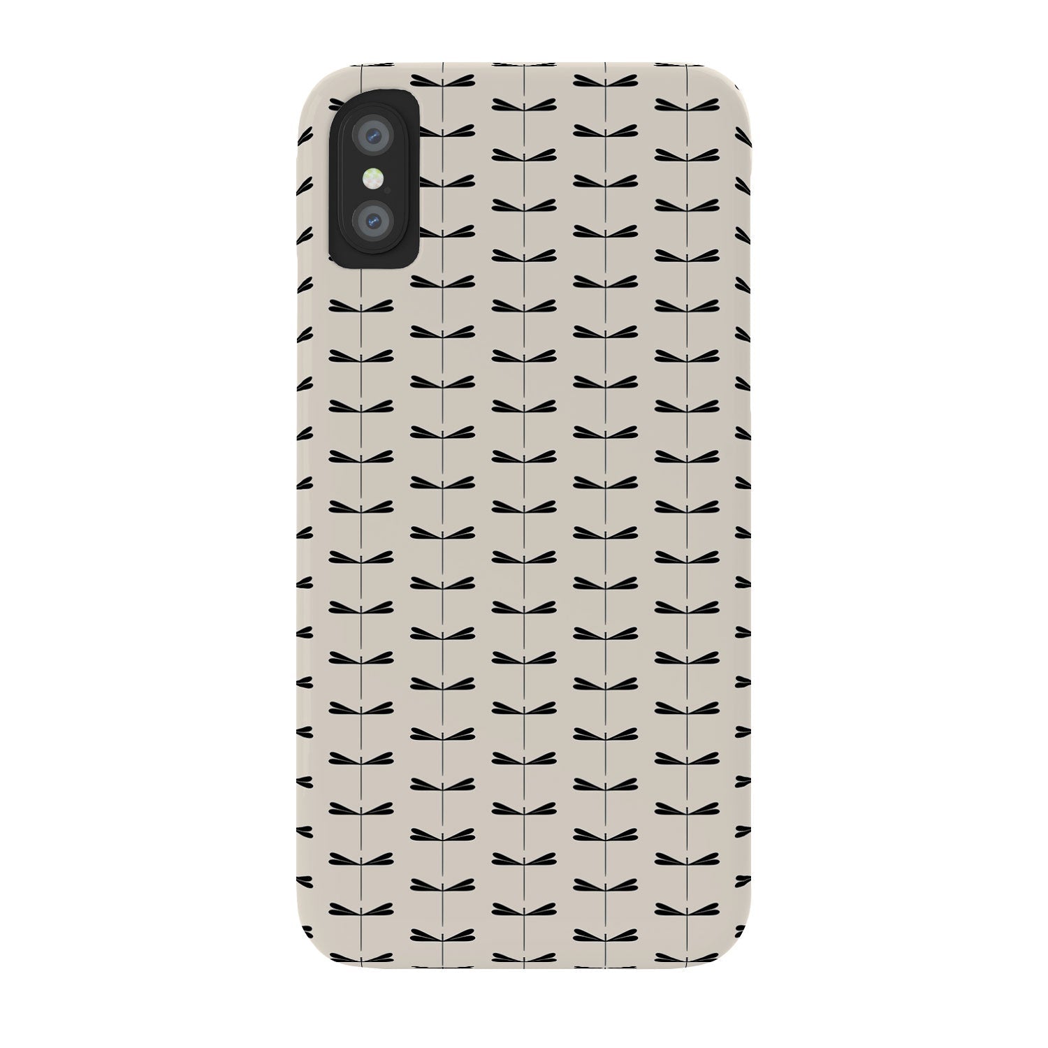 Colour Poems Dragonfly Pattern Black White Phone Case