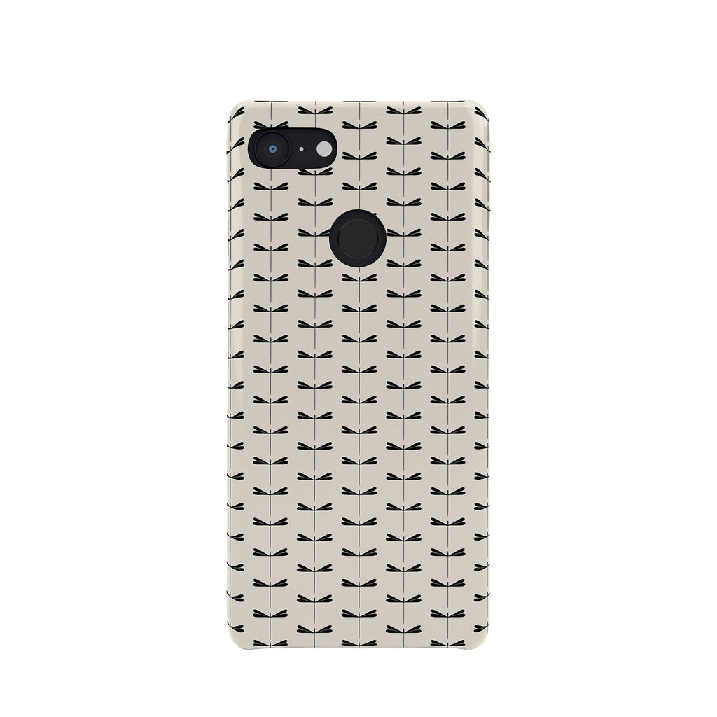 Colour Poems Dragonfly Pattern Black White Phone Case