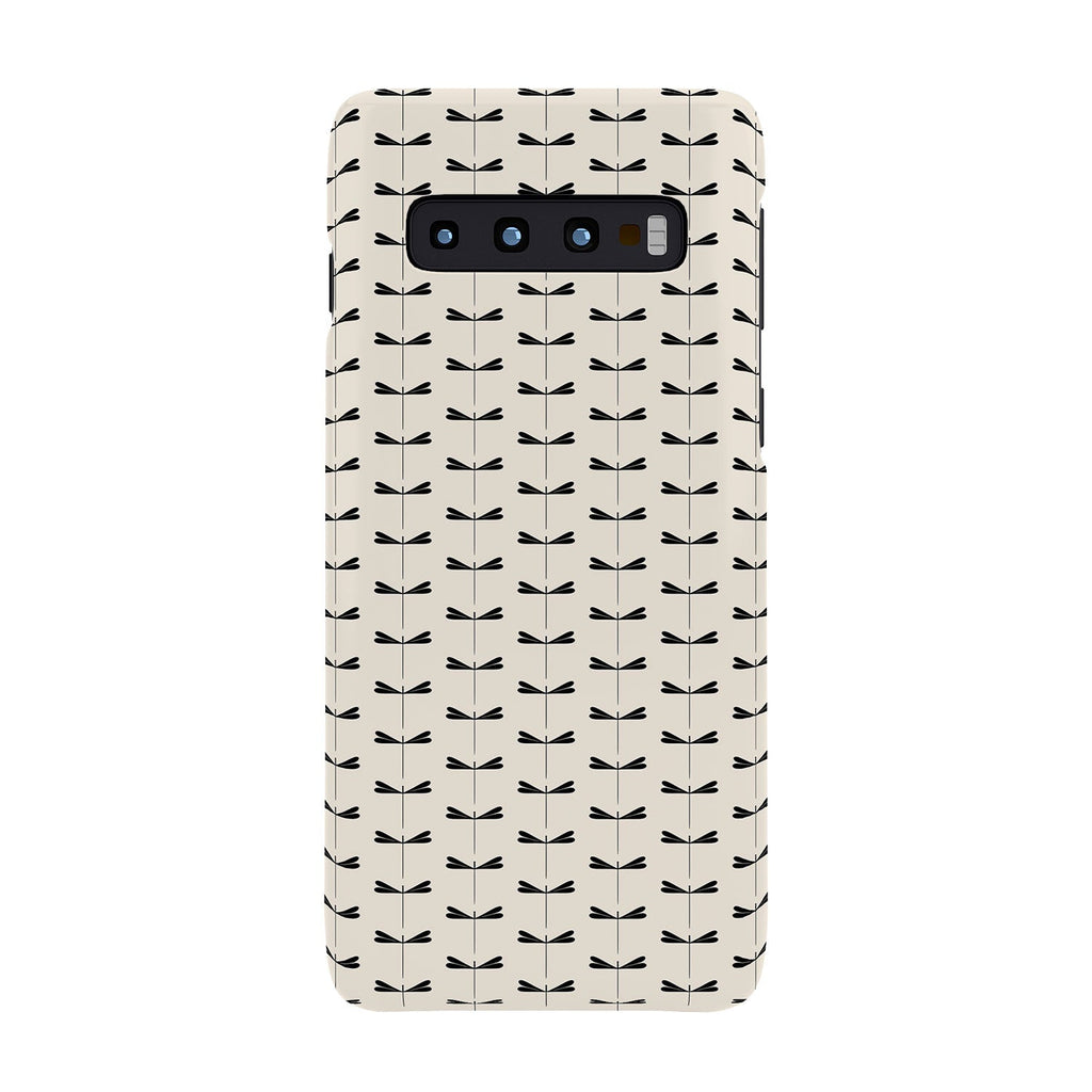 Colour Poems Dragonfly Pattern Black White Phone Case