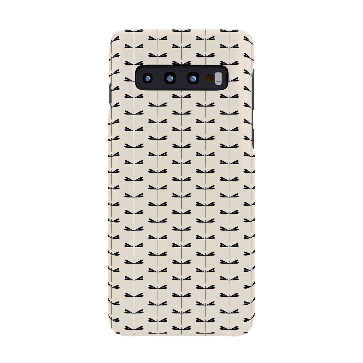 Colour Poems Dragonfly Pattern Black White Phone Case