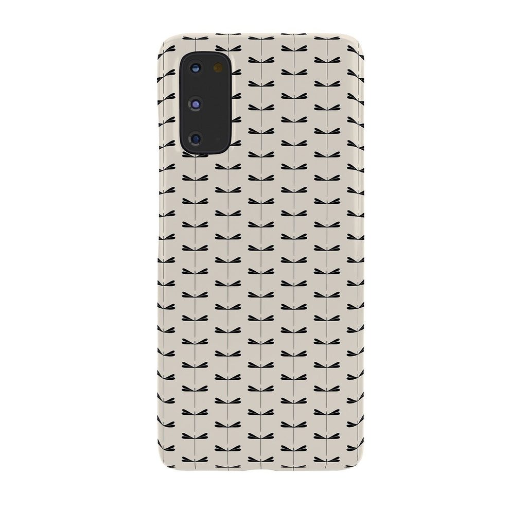 Colour Poems Dragonfly Pattern Black White Phone Case