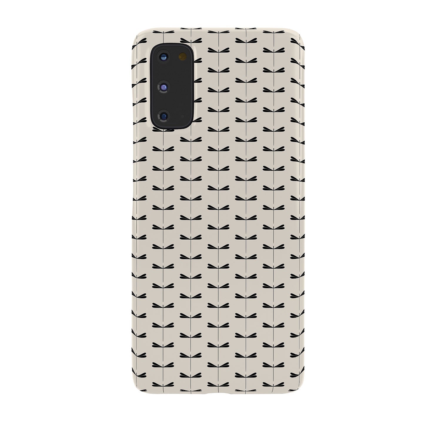 Colour Poems Dragonfly Pattern Black White Phone Case