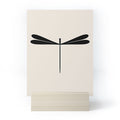 Colour Poems Dragonfly Pattern Black White Mini Art Print