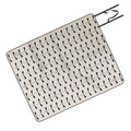 Colour Poems Dragonfly Pattern Black White Picnic Blanket