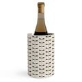 Colour Poems Dragonfly Pattern Black White Wine Chiller