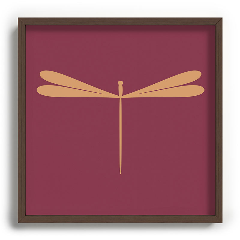 Colour Poems Dragonfly Pattern Mauve Recessed Framing Square