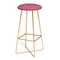 Colour Poems Dragonfly Pattern Mauve Bar Stool