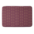 Colour Poems Dragonfly Pattern Mauve Memory Foam Bath Mat