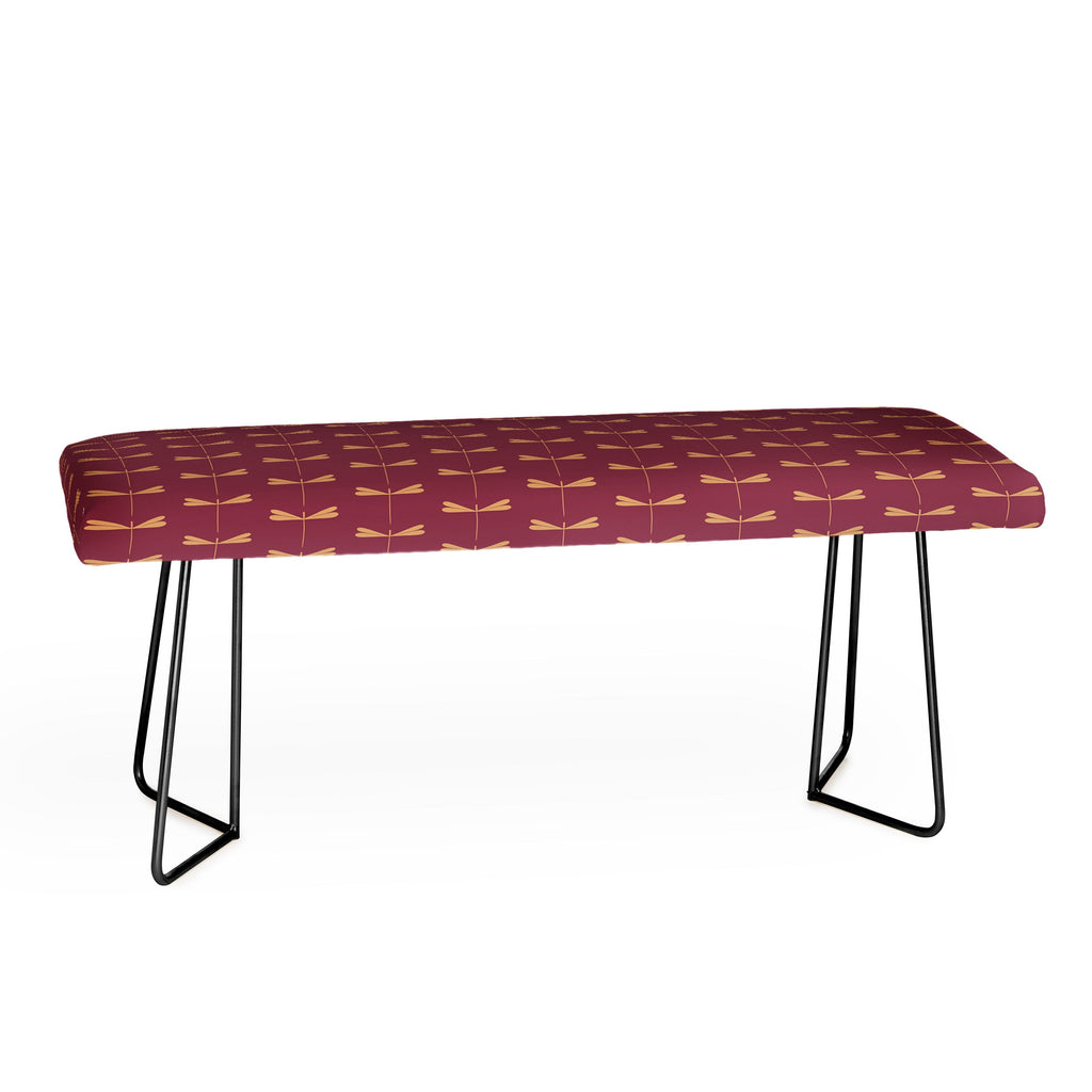 Colour Poems Dragonfly Pattern Mauve Bench