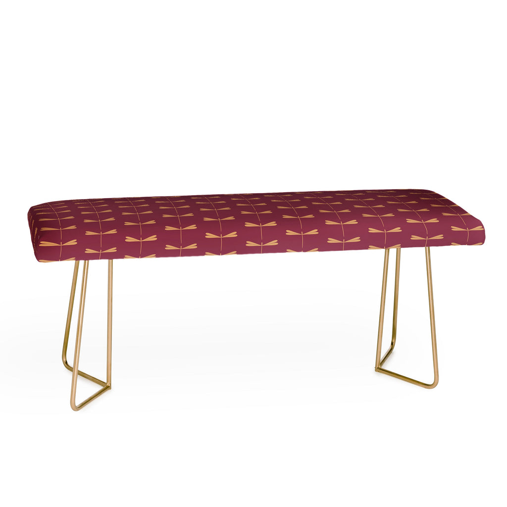 Colour Poems Dragonfly Pattern Mauve Bench