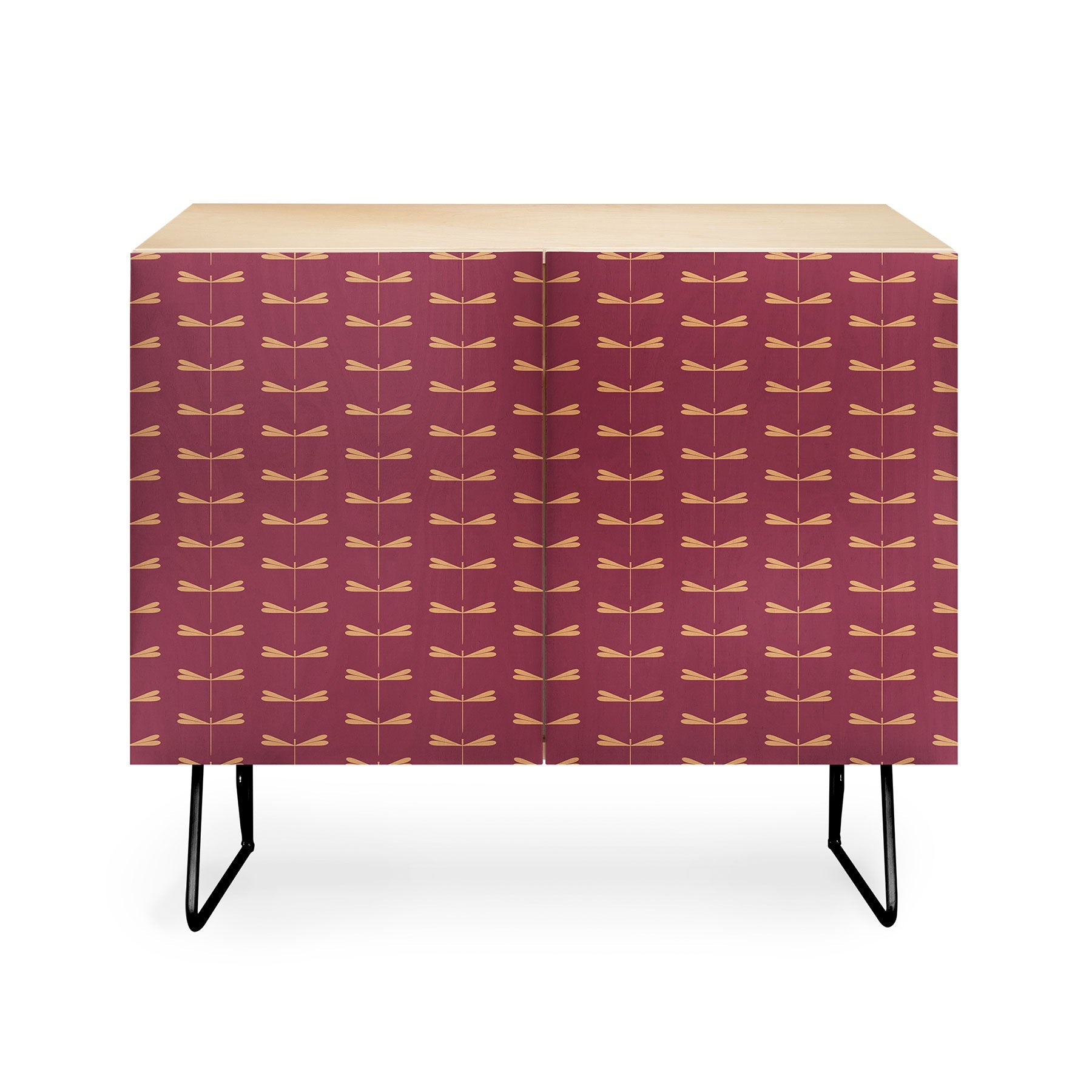 Colour Poems Dragonfly Pattern Mauve Credenza