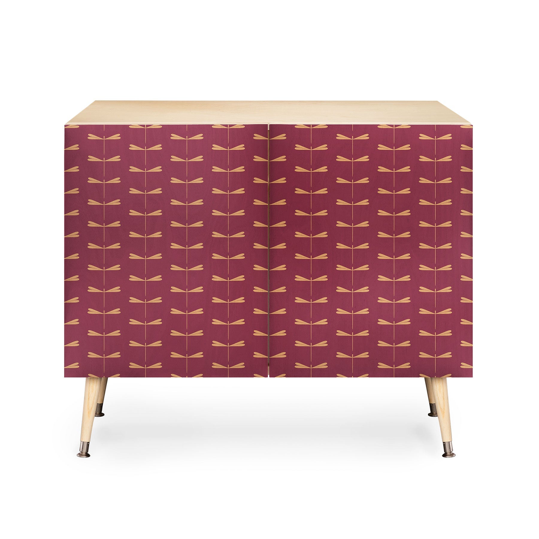 Colour Poems Dragonfly Pattern Mauve Credenza