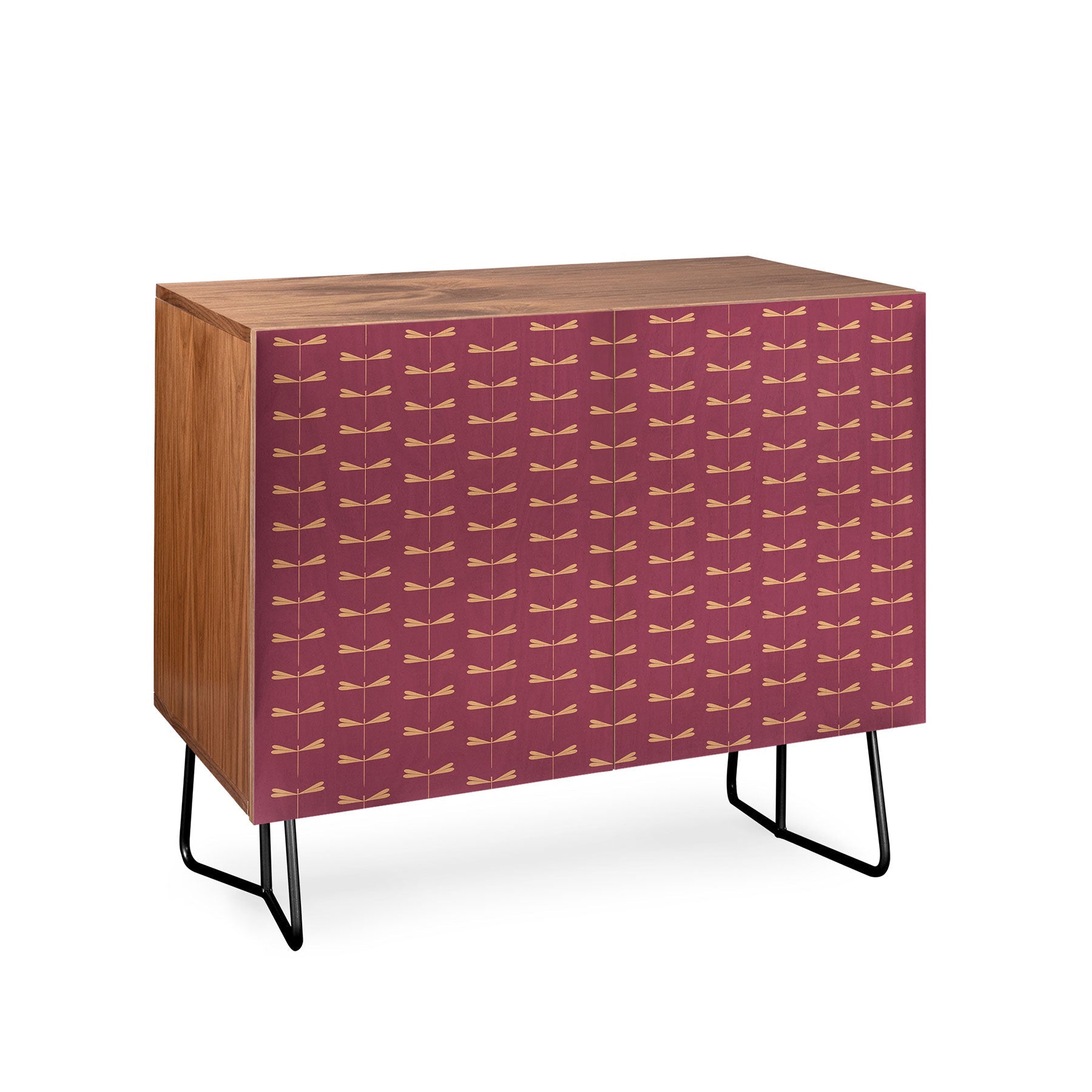 Colour Poems Dragonfly Pattern Mauve Credenza