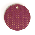 Colour Poems Dragonfly Pattern Mauve Cutting Board Round