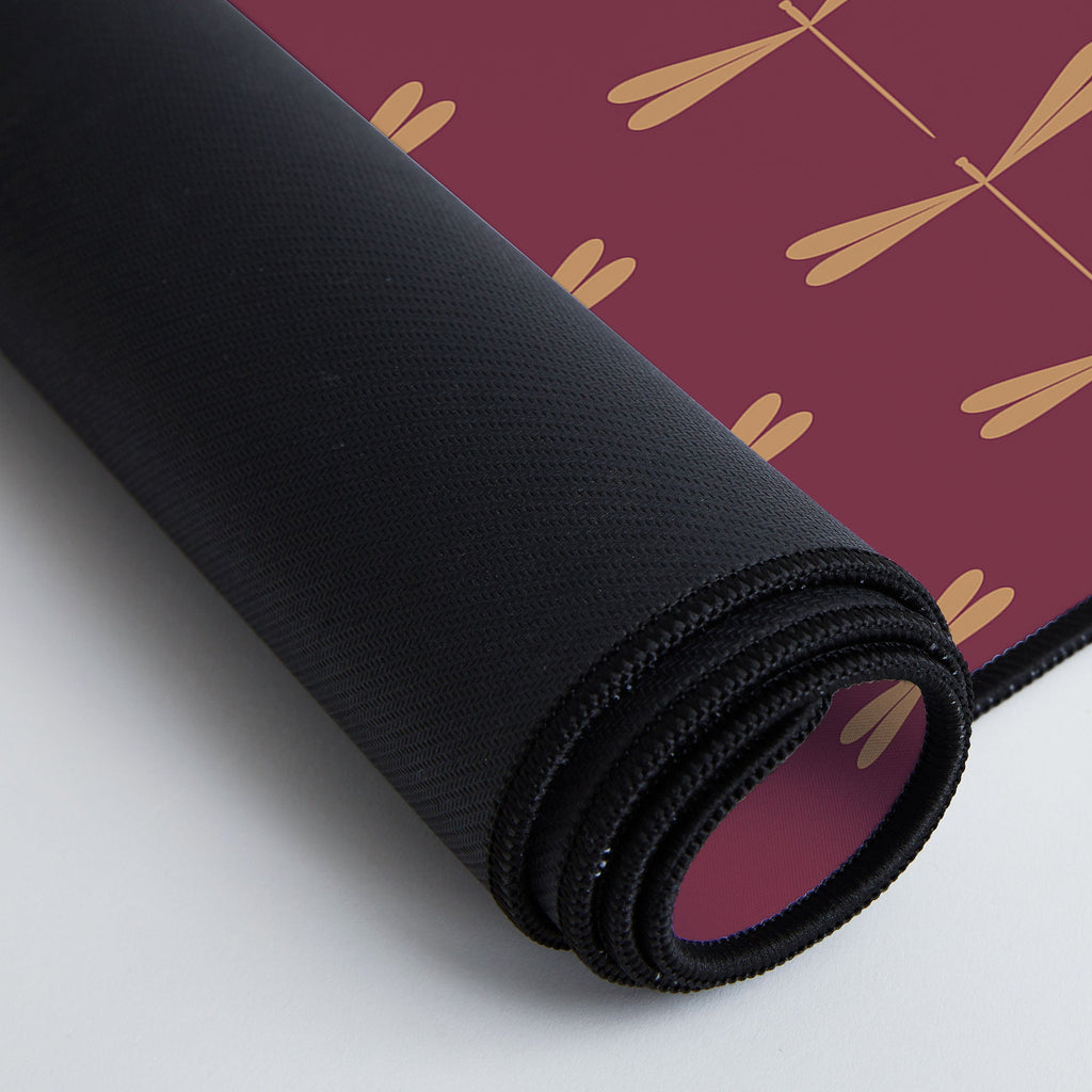 Colour Poems Dragonfly Pattern Mauve Desk Mat