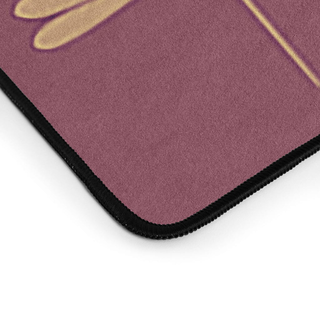 Colour Poems Dragonfly Pattern Mauve Desk Mat