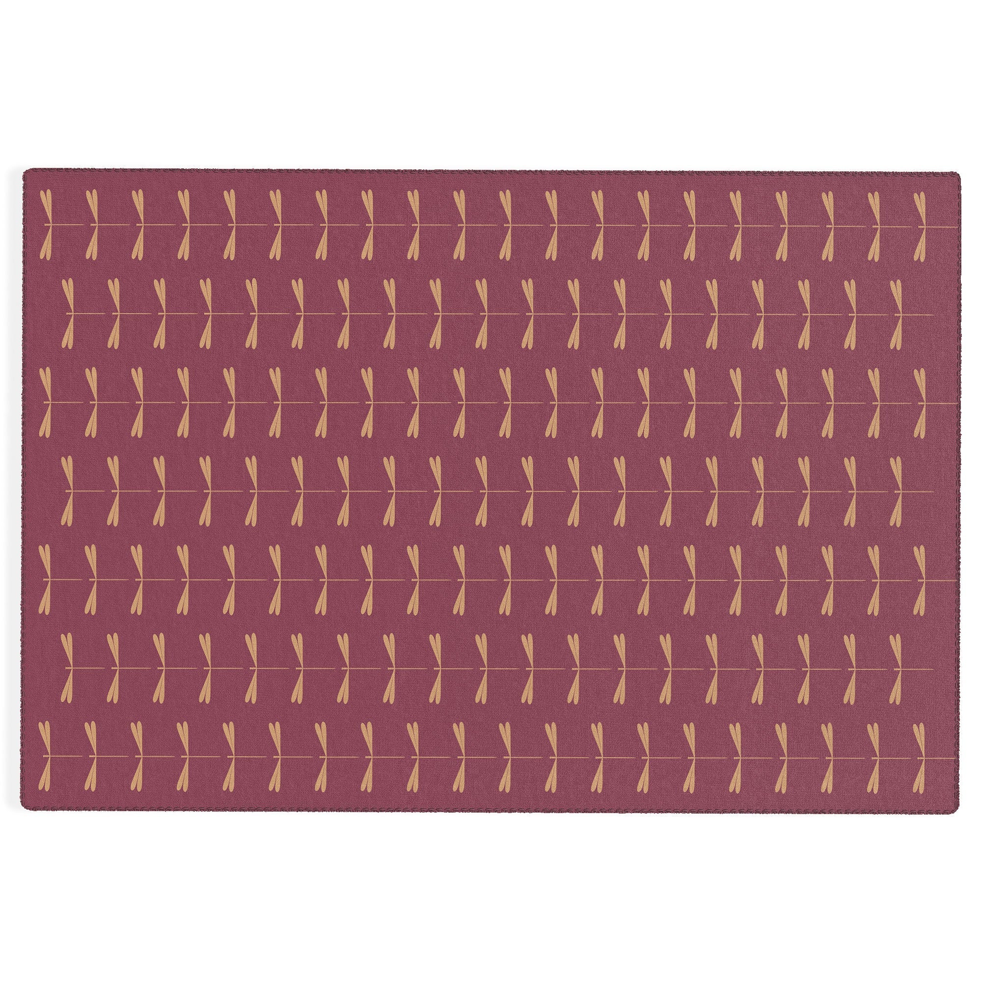 Colour Poems Dragonfly Pattern Mauve Outdoor Rug
